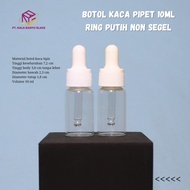 10ml clear glass pipette bottle 10ml dropper bottle/ 10ml serum bottle/ - whiteRing