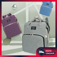 Gratis Ongkir - Tas Multifungsi / Tas Perlengkapan Bayi 2in1 Kasur Tidur Tas Ransel / Tas Backpack