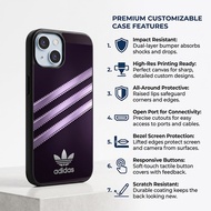 Case Casing iphone 18 17 16 15 14 13 12 11 XR Mini Air Plus Adidas Silver Violet Prestige AH0718 Cus