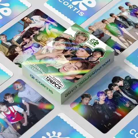 124Pcs/Set Kpop Idol CORTIS New Album Series Laser Card And Stickers Lomo Cards Martin James Juhoon 