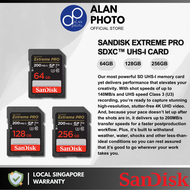 SanDisk Extreme PRO SDXC Card 200MB/s Class 10 U3 4K UHS-I Memory SD Card [64GB/128GB/256GB/512GB]