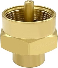 Uenede 1LB Propane Gas Bottle Refill Adapter, 1/4 NPT Female to 1"-20 Female, Brass Universal Fittin