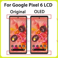 AMOLED ดั้งเดิมสำหรับ Google Pixel 6 6a 6 Pro จอแสดงผล LCD แบบสัมผัสหน้าจอพร้อมกรอบสำรอง
