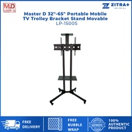Master D 32" 65" Portable Mobile TV Trolley Bracket Stand Movable Black (O) LP-1500S