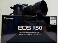 Canon R50 無反相機連RFS55-210mm鏡頭