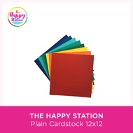 THE HAPPY STATION | Plain Cardstock, 12"x12" Cardstock Paper Art Paper Card Paper