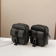 Genuine Genuine Leather Men's Bag Beck Diagonal Shoulder Bag Big Brand Flat Men's Camera Bag