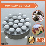 PUTU STEAMER [8/12/16/20 Holes] Stainless Steel Periuk Putu Halba Putu Piring Steamer Cooker Dapur L