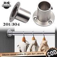 Braket Pipa Bracket Topi Untuk Pipa Stainless 1 Inch Tutup Dop Pipa Gantungan Baju Bracket Topi