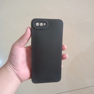 Case Hitam Black Matte Oppo A1K / Realme C2 Softcase Polos Slim Silikon HP