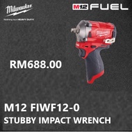 MILWAUKEE M12 FIWF12-0 M12 Fuel™ 1/2" Stubby Impact Wrench