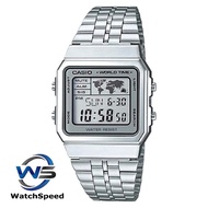 Casio A500WA-7D Silver Stainless Steel Strap Men's Watch
