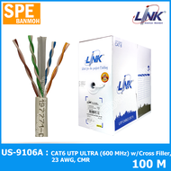 [ 305 เมตร ] US-9116LSZH-305m Cat6 สำเร็จรูป พร้อมใช้ CAT 6 UTP ULTRA (600 MHZ) w/Cross Filler 23 AW