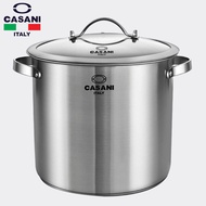 Casani Cucina IH หม้อสูงสแตนเลส26ซม. มีฝาแก้วเกาหลี