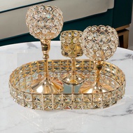 Rhaast Crystal Tray/Europe Gold Tray Display Tray/ Home Decoration Decoration/ Tray Gift Tray