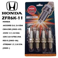 NGK GENUICE SPARK PLUG ZFR6K-11 HONDA ACCORD SDA 2002-2007,CRV S9A 2001-2006,STREAM S7A