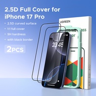 【2PCS】UGREEN iPhone 17 Ultra HD Screen Protector with Frame and Applicator For iPhone 17 Pro Max iPh