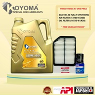 SUZUKI VITARA 16V OIL FILTER + AIR FILTER + KOYOMA 5W40 FULLY SYNTHETIC ENGINE OIL