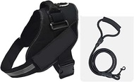 Dog Leash with Step-in Air Dog Harness 3kg-80kg 7-180 pounds All Weather Mesh, Step in Vest Harness 