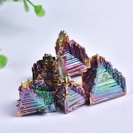 【Batu Kristal Pelangi】Batu Bismut Asli Kristal Logam Warna-Warni | Natural Bismuth Crystal Raw Stone