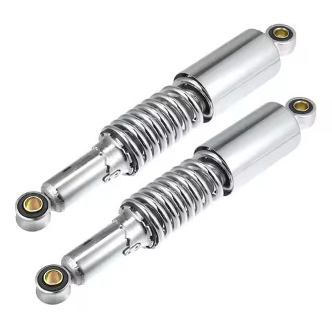 Motoforti 1 Pair Silver Tone Durable Metal Motorcycle Rear Suspension Shock for Honda CB400ss Air Sh