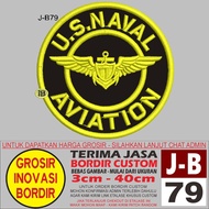 J-B79 USAVAL AVIATION LOGO EMBROIDERY PATCH - GIB REVIEW/TESTIMONI