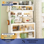 K Home SSL Kitchen Cabinet Storage Cabinet Hole Board, Shelf, Side Multi-functional Electrical Appliances, Floor Microwave Oven, JP