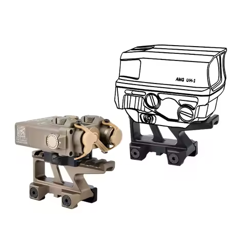 8 Slots Tactical Metal Scope Mount Sight Horizontal Lifting Bracket For RMRR T-1 T-2 3X 6X Aiming Si