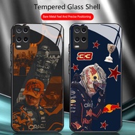 TS-57 F1 Max Vestappen HD Glass Casing for OPPO A54 A55 Reno Narzo 7 8 8i 9 50 Pro
