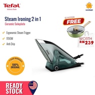 Tefal Seterika Wap + Kuali Serbaguna - Duo Power 2 in 1 Iron & Steam JF4033G0 + Tefal One-Pick-Pot-P