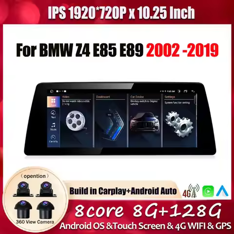 10.25‘’ 1920*720P HD Touch Screen For BMW Z4 E85 E89 2002 2003-2019 Android Car Radio Multimedia Pla