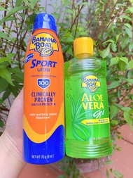 [Combo] 1 Chai Xịt Chống Nắng Sport Thể Thao SPF100 170g + 1 Gel Lô hội Aloe Vera 230g( Thương hiệu 