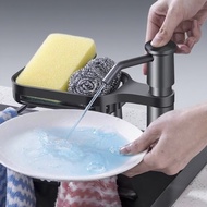 Kitchen Sink Soap Dispenser Sink Liquid Soap Pump With Storage Rack And 1M Extension Tube