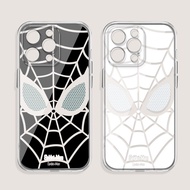 Spiderman mask Transparent shell Phone Case for Redmi 12C 13C 14C 4G 12 5G 13 10 9 8 8A 9A 10A 9C 9T