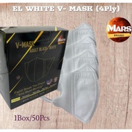 MARSBRAND Ear Loop / Head Loop 3D Face Mask 4ply Disposable Face Mask V-Mask