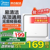 美的（Midea）【顶排】排气扇换气扇排风扇厨房卫生间集成吊顶铝扣板管道扇