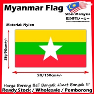 Myanmar National Flag 90 cm x150 cm 3x5ft