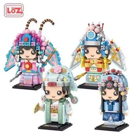 Building Blocks toys Peking Opera character National Quintessence assembly toys for Christmas Gift 1