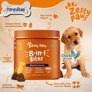 ZESTY PAWS 8 in 1 multivitamin bites dog dog Vitamins dog probiotic dog supplement