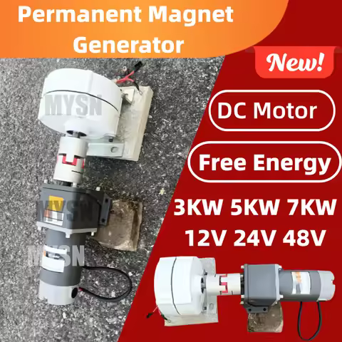 5KW Portable Home Generator Kit 7KW 48V 24V Permanent Magnet Generator Outdoor Camping Party Travel 