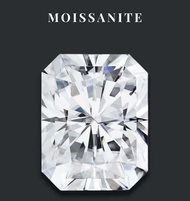 เพชรโมอิสพร้อมใบเซอร์ GRA | Radiant Cut Moissanite Diamond D-Color VVS1 {10ct - 28ct} {10X14mm-15X20