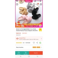 webee k flur fluffy sandal.
