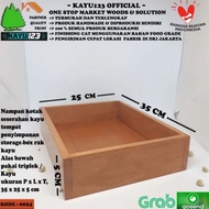 Wooden gift box tray 35x25x5 cm storage box 0024