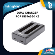 KingMa For Insta360 ONE X2 / X3 / X4 / X5 USB Dual Charger Battery Charging For Insta 360 One X2 Bat