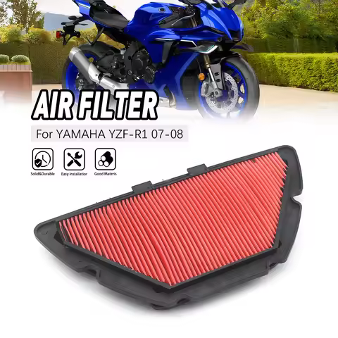Motorcycle Engine Air Filter Cleaner Air Intake Filter Element For Yamaha YZF-R1 YZF 07 08 R1 YZFR1 