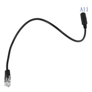 All Lightweight 3 5mm Mobile Phone Headset to RJ9 Adapter Flexible Cable 31cm Length