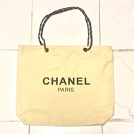 (贈品)  米白色  Chanel 金鏈 tote bag 袋 包