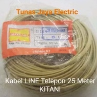KITANI LINE Telephone Cable 25 Meters + Jack RJ 11