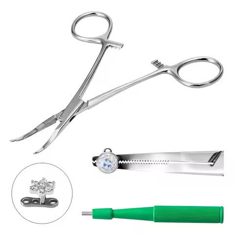 Sterilized Disposable Biopsy Dermal Anchor Puncher for Skin Surgical Steel Holding Pliers Profession
