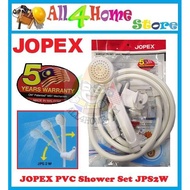 [Ready Stock] JOPEX PVC Shower Set JPS2W c/w 60" Flexible Hose & Bracket (Made in Malaysia)